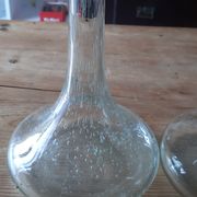 Pair of carafes to decant in blown glass