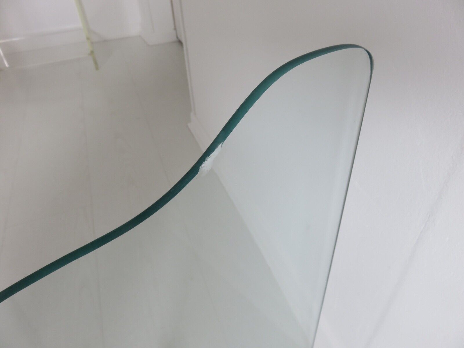 Glass and brass chimney fire barrier with 3 panels 1960 1970