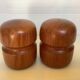 Scandinavian teak wood salt and pepper