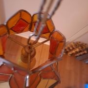 Tiffany-style stained glass pendant light