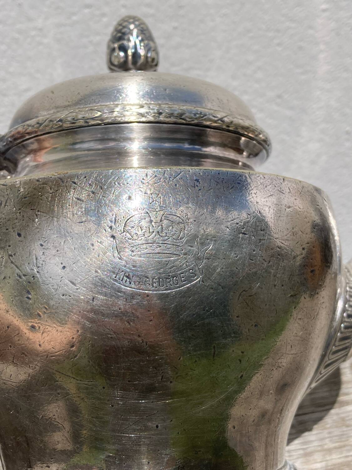 Christofle silver metal teapot