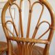 4 chairs rattan wicker canned vintage