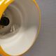 Mini poker hanging lamp in beautiful original sunny yellow color, designed by Jo Hammerborg 1977