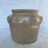 Glazed stoneware pot