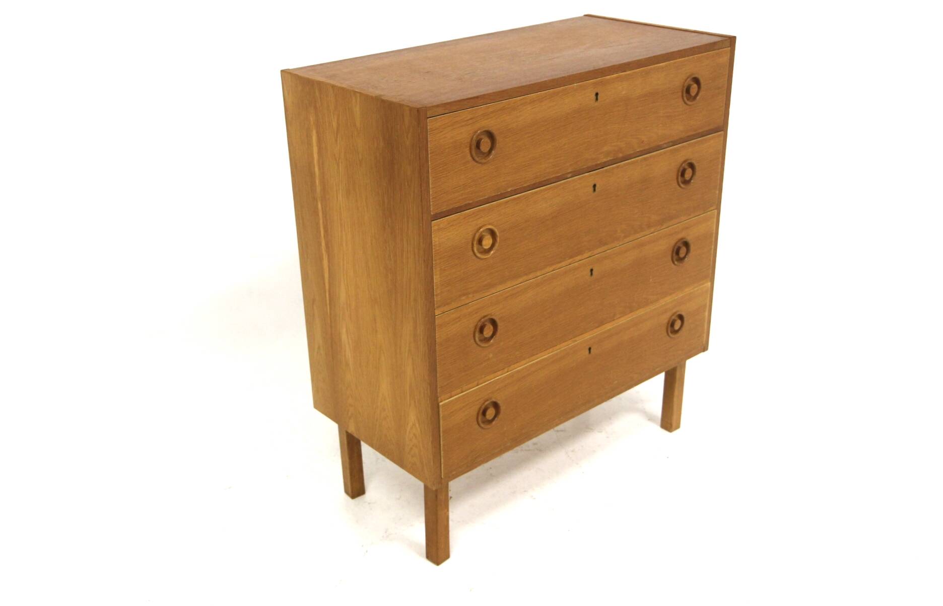 Scandinavian oak chest of drawers, Sweden, 1960
