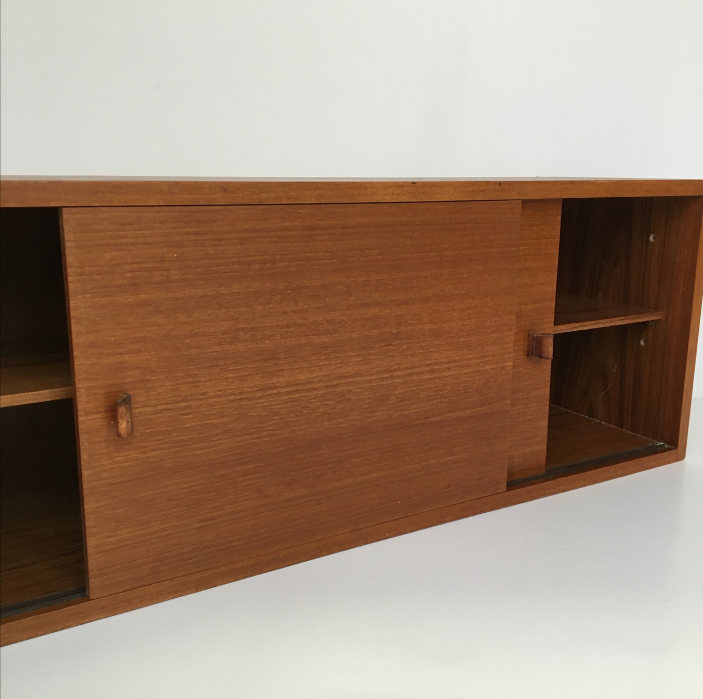 Vintage Scandinavian wall sideboard