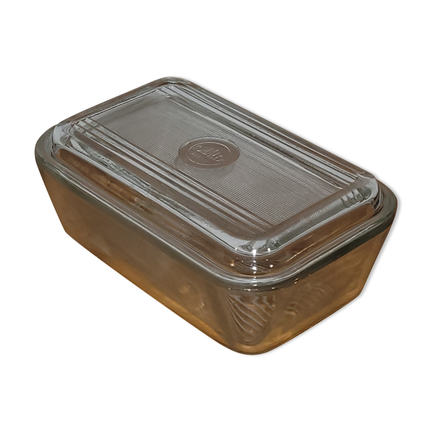 Duralex butter dish vintage