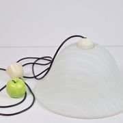 Vintage Pendant Zebra Lamp from Peill & Putzler, 1960s