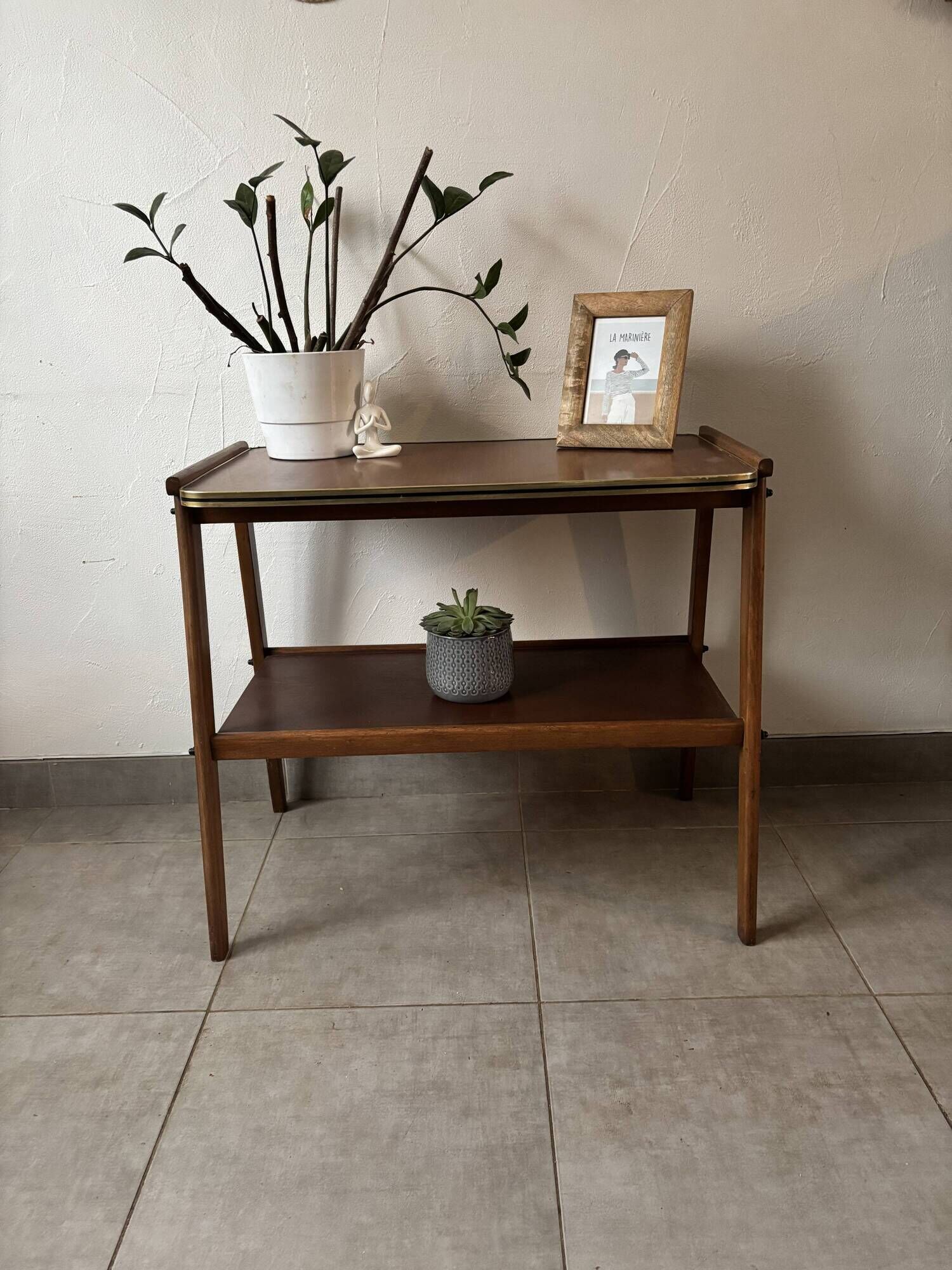 Sideboard / Vintage Scandinavian bar cart in teak (1960s)