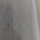 Pair of antique cotton damask napkins with AC monogram