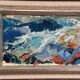 Oil on panel original Swedish - "Landscape" by Greta Liljeblad - Signed - vintage and framed - 30 × 22 cm (11.8" × 8.7")