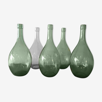 Set of 5 demijohn