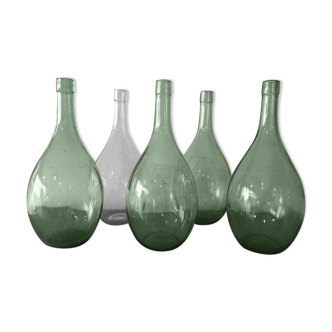 Set of 5 demijohn