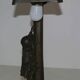 Old art deco bronze lamp