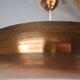 Large Art Deco Copper UFO Hanging Lamp, Czechoslovakia, 1930s