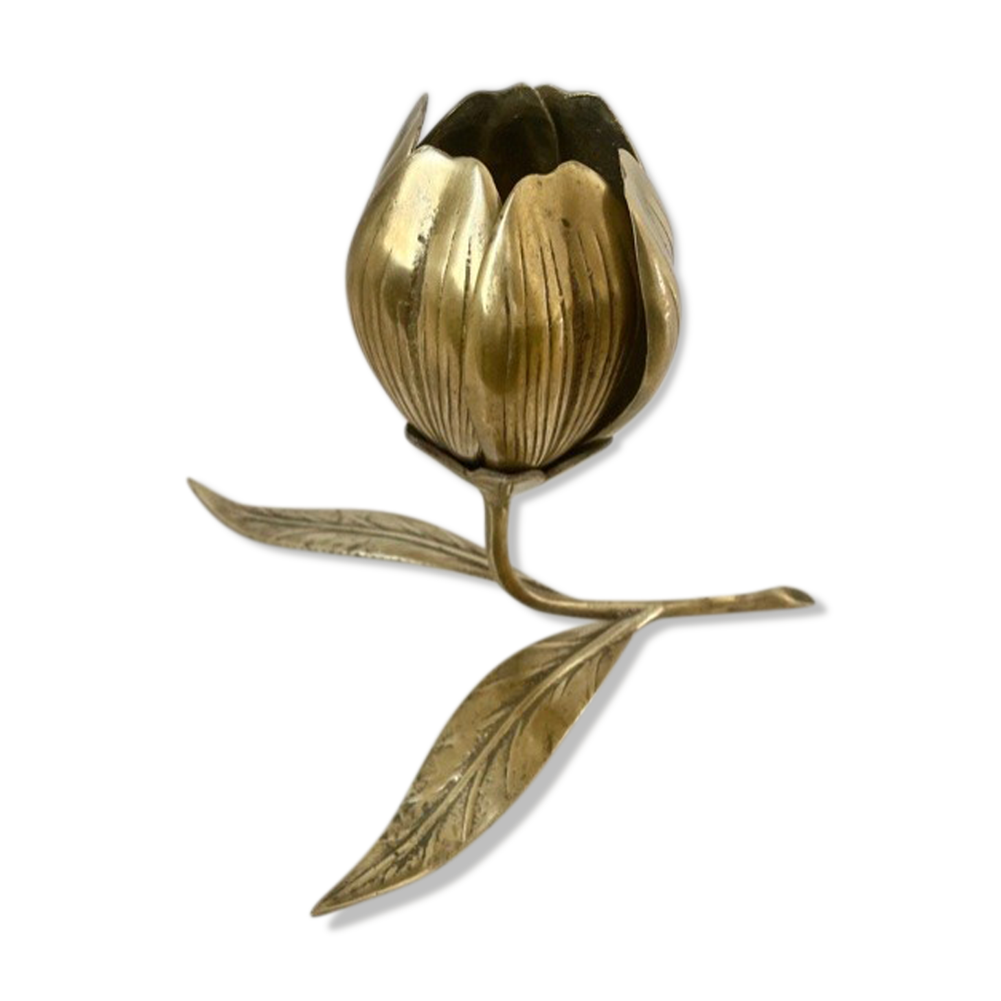 Ashtray "flower" brass 1970