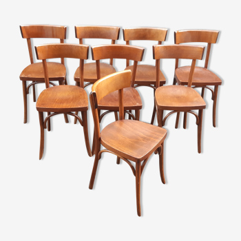 Bistro chairs 50s, set of 8