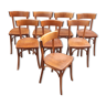 Chaises bistrot années 50, lot de 8