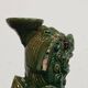 Pair of Foo Dog candle holders in ceramic, China 19th century