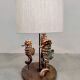 Vintage ceramic seahorse table lamp 'Sea spirit'
