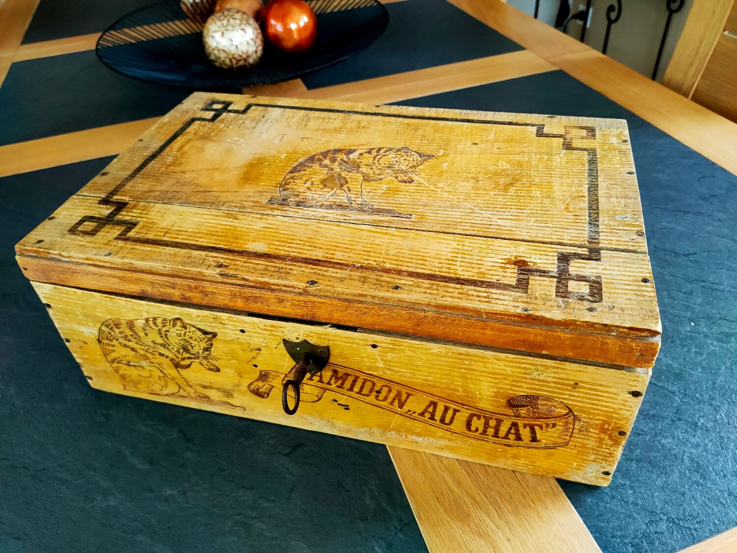 Wooden box Amidon au chat Hoffmann