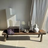 Very large bench in old teak H:50cm L:2m06