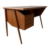 Gunnar Nielsen Teak Desk for Tibergaard, 1960s.