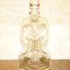 Pair of antique pinched decanters circa 1900 for serving whisky, bourbon, vodka, gin.