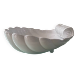 Large vintage shell empty pocket in enameled ceramic
