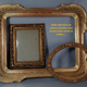 Old frame hollow edges gilded wood gold leaf 53x45 foliage 46x38 cm SB