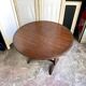 Harvestable winegrower's table in dark wood ⌀ 91 cm