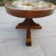 Ceramic oval coffee table signed