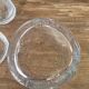 5 engraved bubble glass cups BIOT Free-form pinched (H 10 cm)