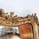 Large gilded mirror louis XV rockery  142x99cm