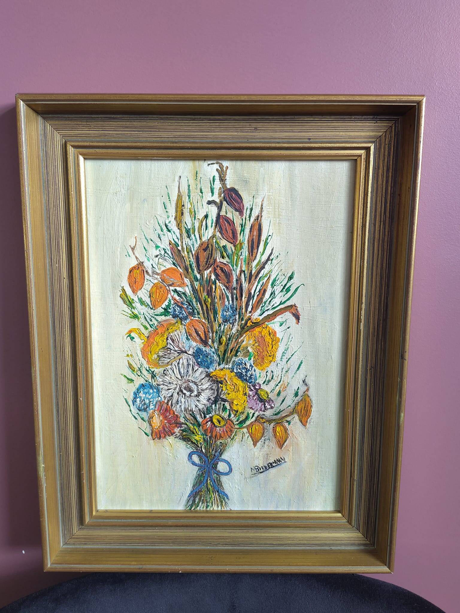 Floral bouquet – Oil painting in impasto
