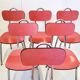 Suite de 6 chaises en formica 1950 vintage