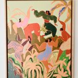 Arty Guava Spring Frolic Framed Canvas