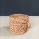 French Mediterranean Low Rope Stool from Audoux Minet, 1940s