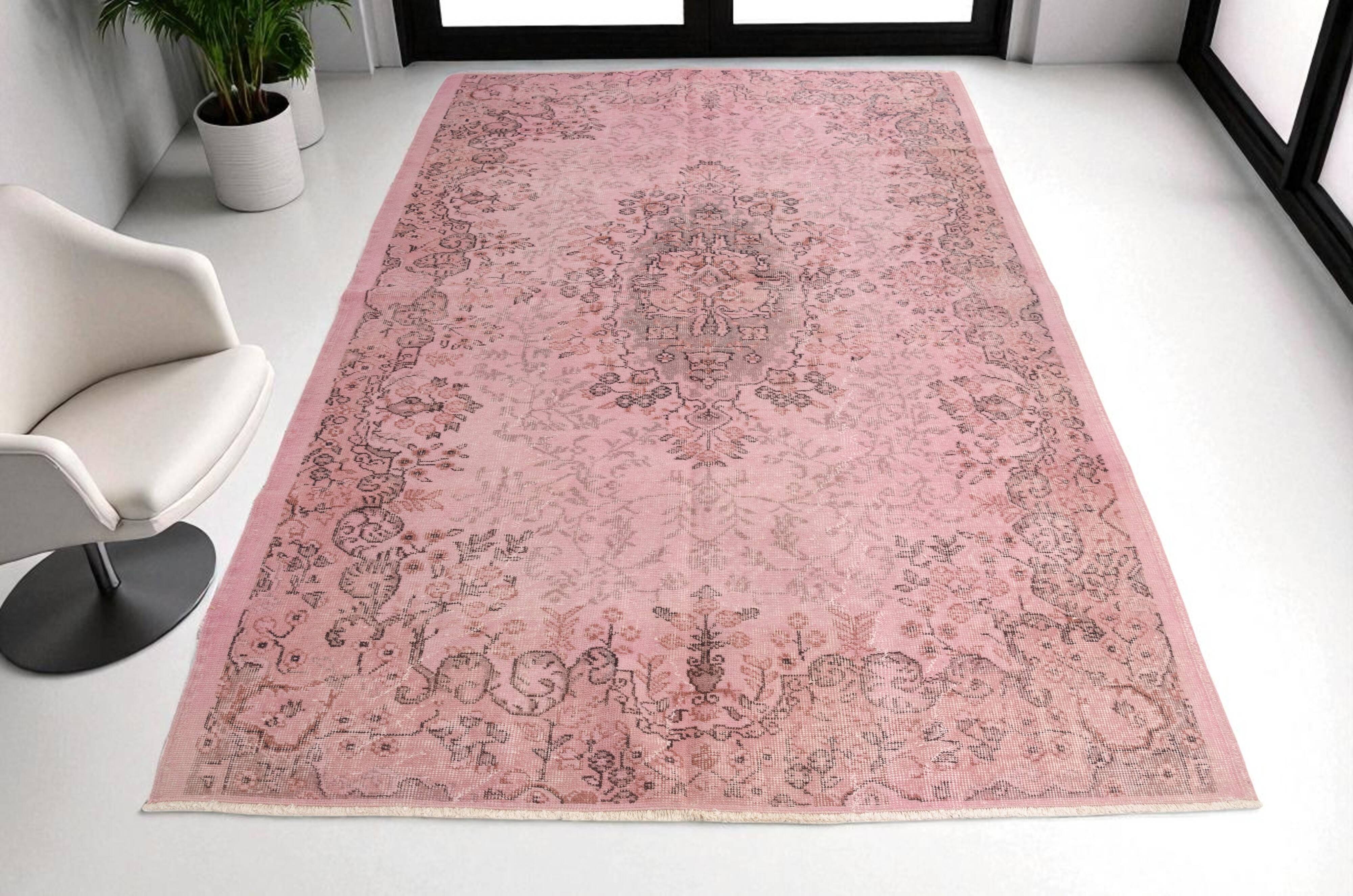 Home Decor Vintage Oushak Pink Rug sku 2530
