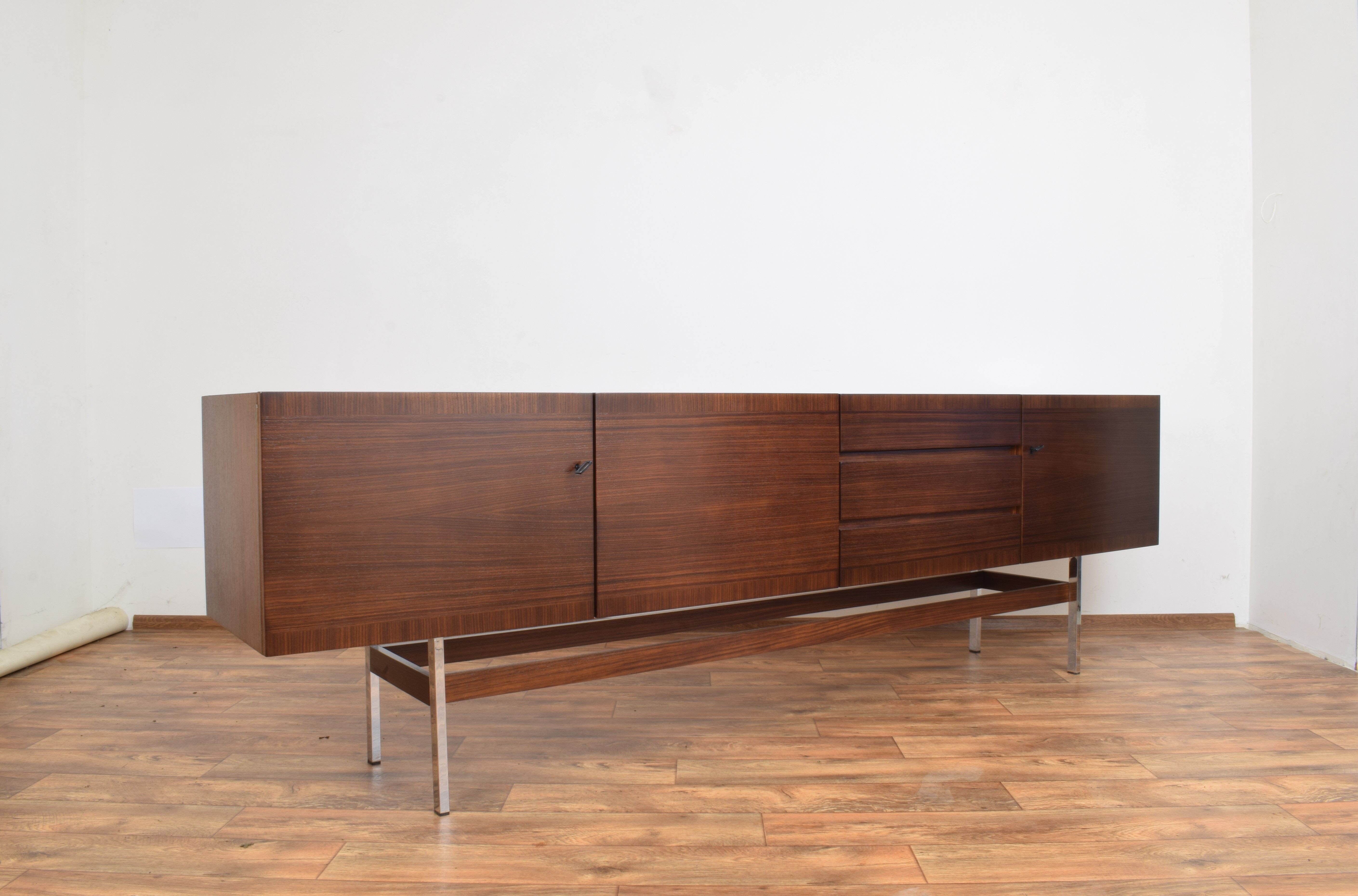 Mid-century german walnut sideboard by Musterring international, 1960s