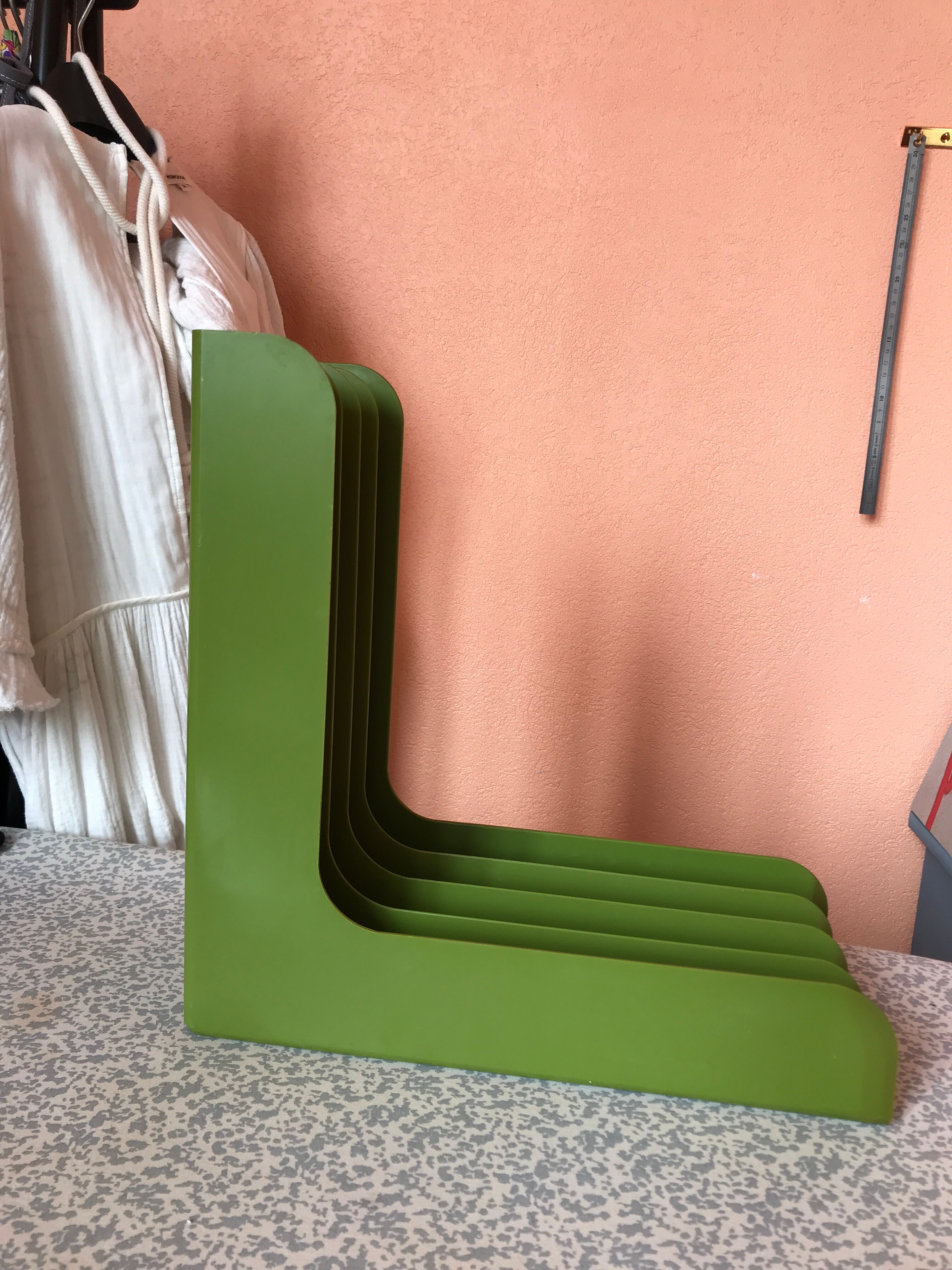 Vinyl support storage 70s Discofoon olive green