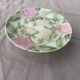 Compotier in slip pattern with art deco roses