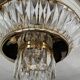 Vintage Bakalowits & Söhne ceiling light in brass and crystal