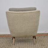 Mid-century boucle Cocktail Armchair, 1960s