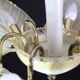 Exceptional Vintage 6-Light Gold Murano Glass Chandelier