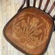Curved wooden bistro chair 40s 50s