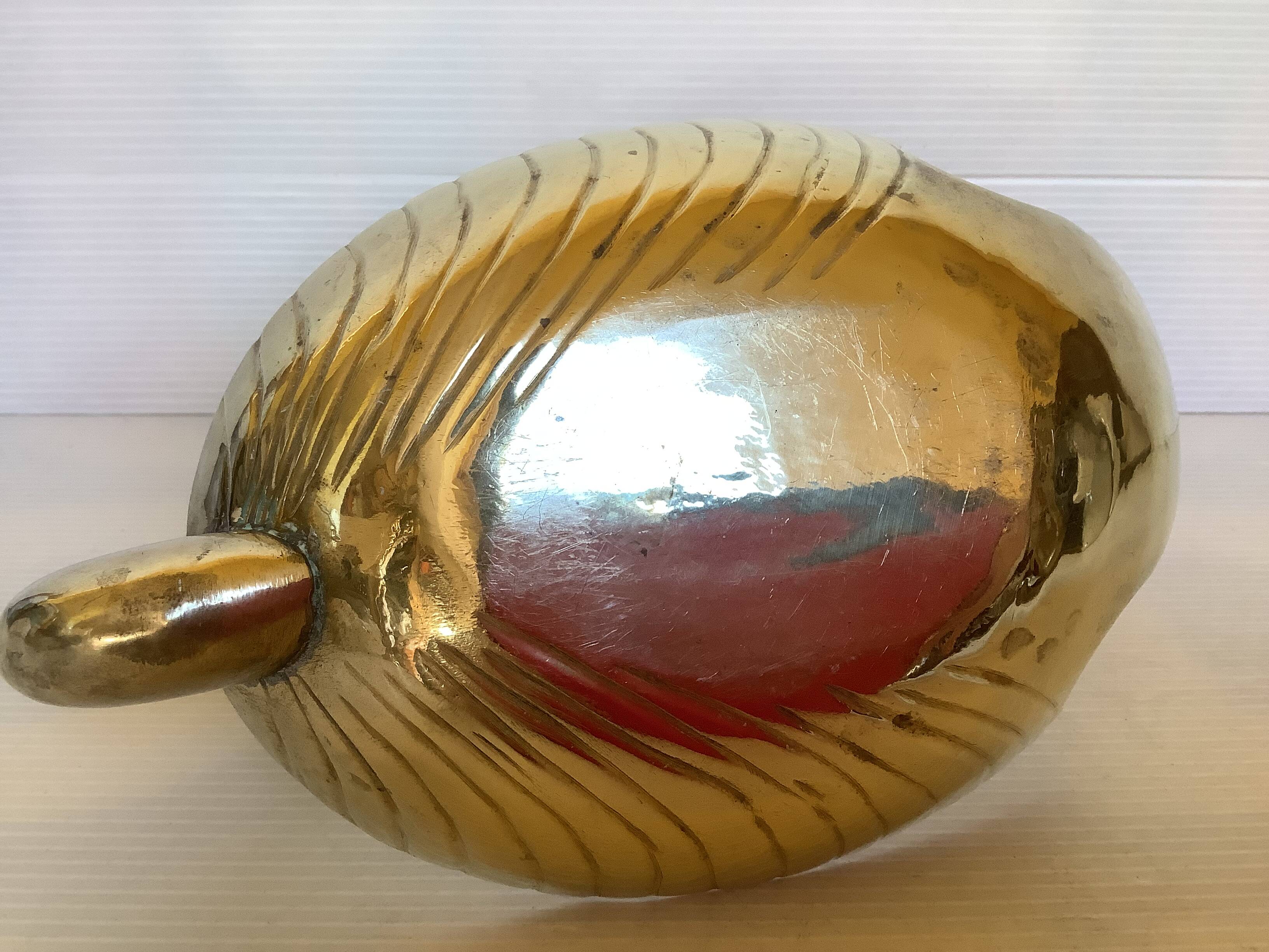 Brass swan pocket tray