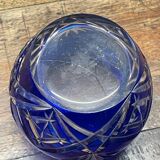 Val St Lambert crystal ball vase