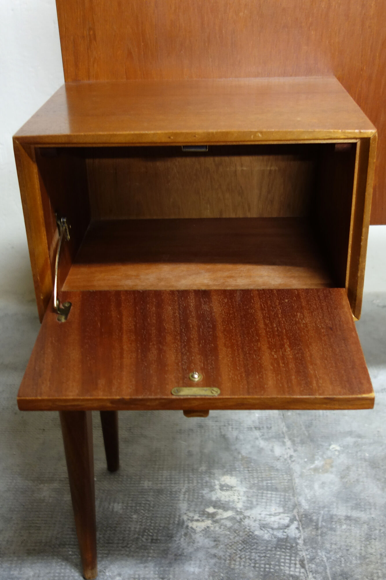 McIntosh vintage teak Scandinavian headboard, 1960