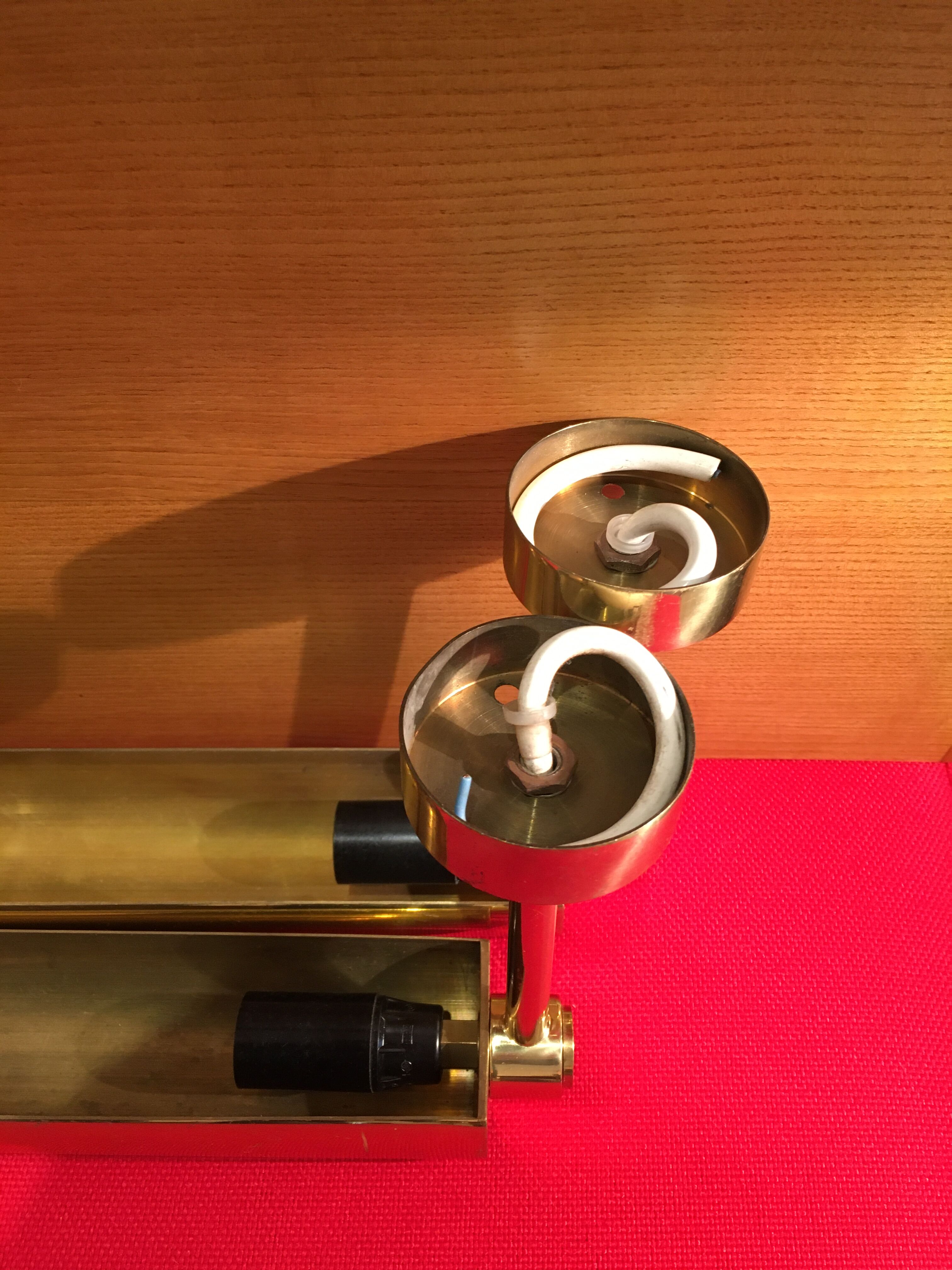 Pair of paintings sconces, 1970s